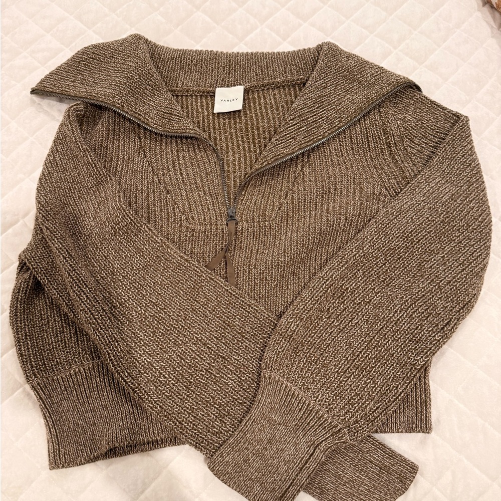 Varley Maura Half-Zip Rib Knit Sweater - Picture 2 of 4